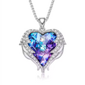 Artisan 925 Sterling Silver "Heart of the Sea" Zircon Pendant